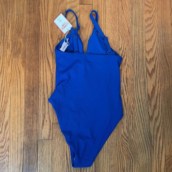 Andie The Marco One Piece LT Rib Swimsuit Mazarine Size S Tall NWT - Picture 4 of 7